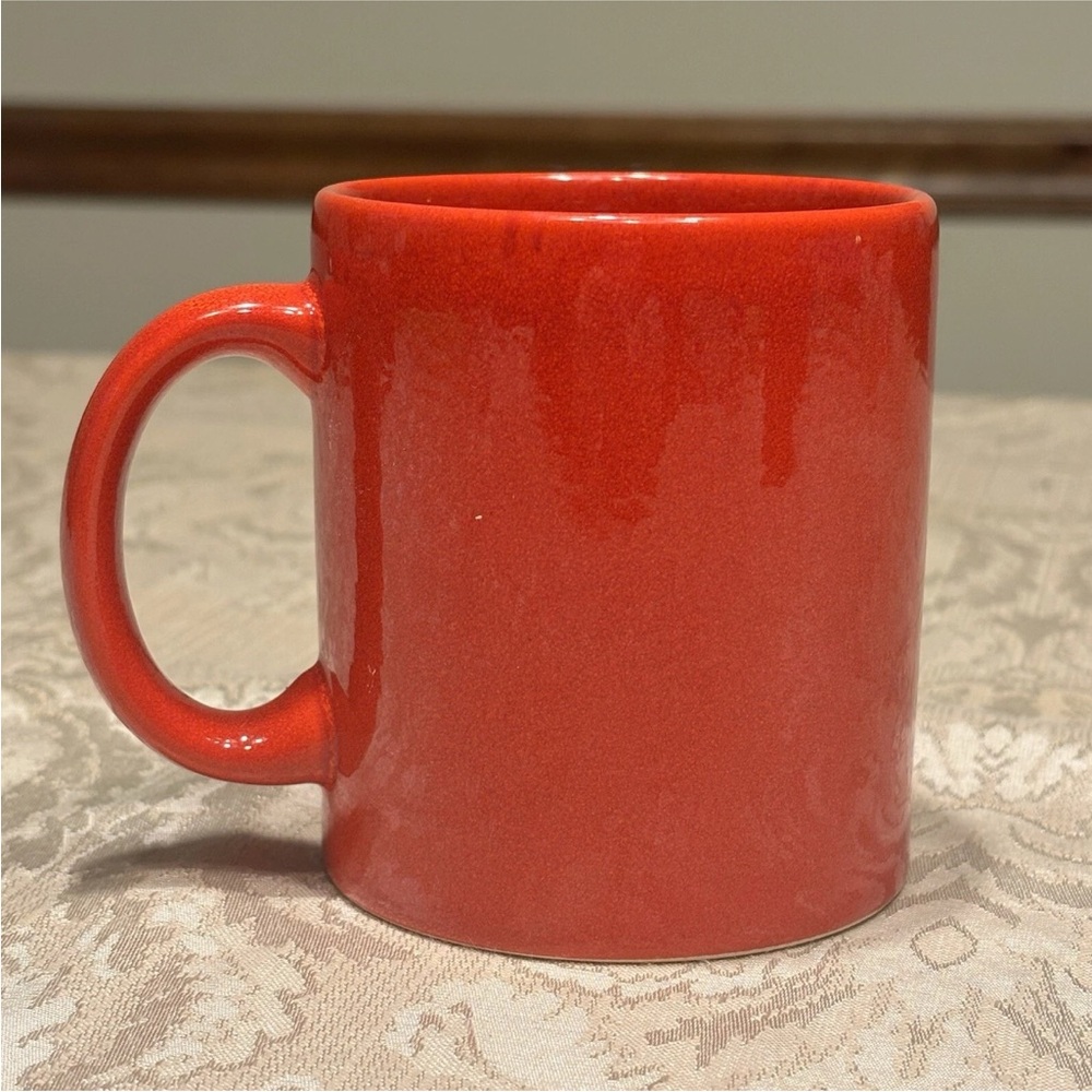 Vintage WAECHTERSBACH Spain Mug Cup West Germany Solid Red Glazed EUC